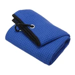 Patikil 20"X16" Tri-fold Golf Towel, Microfiber Waffle Pattern Dark Blue. Fixed Price $17.99.