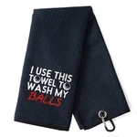 Dyjybmy Use This Funny Golf Towel, Embroidered Towels For B.... Fixed Price $18.42.