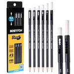 Bostitch, Woodcased Pencil Plus, Retractable Eraser, American Cedar Wood, #2 .... Fixed Price $15.61.