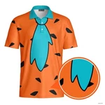 The Flintstone Guy 3D Printed Polo Shirt - Men Funny Performance Golf Gift. Fixed Price $33.99.