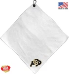 Team Golf Ncaa Microfiber Towel 15X15 White With Carabiner. Fixed Price $23.99.