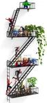 Action Figure Display Fire Escape Wall Shelf 4 Tier Metal Baskets Teens & Kids. Fixed Price $87.14.