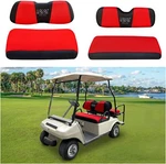 Front And Rear Golf Cart Seat Cover Set For Club Ds Ezgo Rxv Txt Red Black. Fixed Price $59.99.