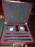 Golf Putter Portable Travel Set In Wood Case. Office Decor Gift For Dad. Fixed Price $18.95.