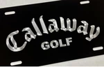 Callaway Golf Engraved Car Tag Diamond Etch Black Metal Vanity License Plate. Fixed Price $17.95.