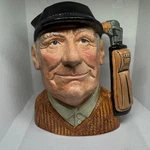 Royal Doulton "the Golfer" Big Character Jug D6623 Vintage 1970 English Ceramic. Fixed Price $31.99.