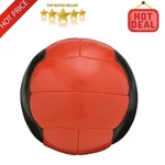 4-6LB Medicine Ball Fitness Exercise Synthetic Leather Cover Sport Gym Us. Fixed Price $35.95.