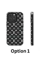 Monogram Pattern Custom Iphone Snap Cases 6 Options All Models. Fixed Price $19.99.