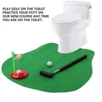 Fairly Odd Novelties Potty Putter Toilet Time Golf Game Green Bathroom Mat Nib. Fixed Price $10.00.