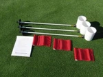 Putting Green Flagstick KIT-(3) 33" MARKERS,(3) Red Flags, 6" Plastic Cups. Fixed Price $162.36.