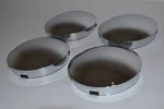 Golf Cart Ezgo Yamaha Club 6" Baby Moon Chrome Wheel Cover Hub Cap Set 4. Fixed Price $90.95.