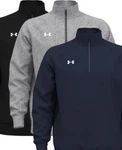 Under Armour Rival Fleece Quarter-zip Pullover 1386016, Golf Shirts, Dad Gif. Fixed Price $64.59.