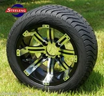 Golf Cart 12" Tempest Wheels And 215/40-12 Dot Low Profile Tires (set 4). Fixed Price $529.00.