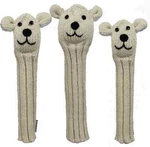 Sunfish Polar Bear Animal Knit Wool Golf Headcover Set - Driver, Fairway, Hybrid. Fixed Price $100.00.