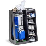 Gosports Premium Wooden Golf Bag Organizer And Storage Rack - Black. Fixed Price $159.99.