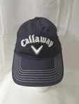 Callaway Adjustable Golf Hat Cap Navy Blue White Embroidered Logo Branded. Fixed Price $8.00.