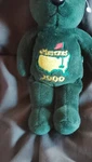 Masters 2000 Golf Bear Plush Figure Green Augusta Collectible. Fixed Price $11.50.