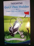 10L0L Mini Golf Bag Holder With 3 Pens Office Desk Decor Gift - Sealed. Fixed Price $13.50.