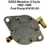 Ezgo Marathon Cycle 1982 -1988 Fuel Pump #14151-G1, 14151G1. Fixed Price $79.00.