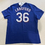 Mlb Texas Rangers Langford #36 Nike Tee Adult Xl Team Shirt Nwt. Fixed Price $19.99.