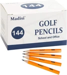 Madisi Golf #2 Hb Half Pencils, 3.5" Mini Pre-sharpened, 144 Count. Fixed Price $16.87.