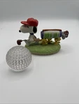 Vtg Hallmark Peanuts Gallery On The Course Snoopy Golf Ball Paperweight Ac. Fixed Price $19.99.