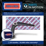 Wishbone / Suspension Arm Front Lower, Right BCA7715 Borg & Beck Track Control. Fixed Price $74.25.