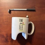 Berkshire Golf Mug Set "time For Tee" W/ Mini Ball & Club Pen. Fixed Price $5.00.