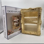 Elegant Vintage-style Gilded Display Shelf Ornate Gold Wall Cabinet.. Fixed Price $35.99.