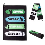Black #2 Funny Printed Microfiber Golf Towel With Clip Gifts For Men. Fixed Price $11.55.