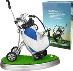 Golf Bag Holder With 3 Club Pens Desk Decor & Gift For Lovers. Fixed Price $34.69.