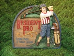 New Figi Graphics Resin Resident Pro Golfer Wall Plaque Hallmark Card Gift. Fixed Price $19.99.