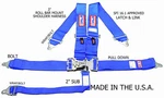 Rjs Racing Equipment Sfi 16.1 Safety Seat Belt Harness Blue Black Hardware. Fixed Price $129.99.