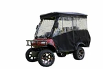 Red Dot Black Marine Grade Vinyl Golf Cart Enclosure Evolution Forester 4. Fixed Price $1060.99.