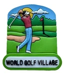 Vtg World Golf Village Florida Resort Pga Tour Course Hall Of Fame Fridge Magnet. Fixed Price $24.95.
