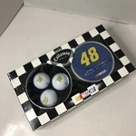 Nascar Jimmie Johnson 48 Vintage Golf Ball Set (3) Tin Case Callaway Nos. Fixed Price $19.99.
