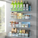Magnetic Kitchen Organizer Set W/ Spice Rack Paper Towel Holder Utensil Caddy Us. Fixed Price $65.34.