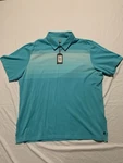 Nwt Ashworth Golf EZ-TEC2 Men's 2XL Polo Shirt Short Sleeve Striped Performance. Fixed Price $29.99.