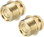 Patikil Air Compressor Tank Drain Valve, 2 Pack G 3/8" Brass. Fixed Price $12.94.