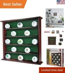 Mahogany Golf Cabinet - Displays Up To 25 Balls. Fixed Price $61.50.