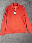 Nwt Under Armour Storm Golf Pullover Mens Orange Fleece Performance Q Zip. Fixed Price $29.95.