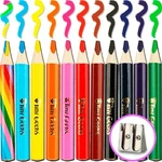 Jumbo Pencils Triangle Short Colored For Kids And Rainbow +sha.... Fixed Price $12.12.