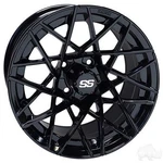 Red Hawk Rhox RX394 Wheel 14X7 Gloss Black ET25 Golf Carts. Fixed Price $197.60.