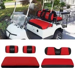 Red Golf Cart Front Rear Seat Covers For Yamaha G16-G22,CLUB Ds PRE-2000. Fixed Price $59.99.
