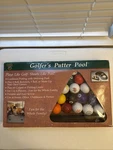 Golfers Putter Pool Game, Club Champ 16 Balls Shooting Billiards Rack New. Fixed Price $19.99.