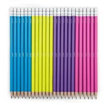 Yoobi No. Pencils, 24 Count (pack Of 1), Blue,green,multicolor,pink,purple. Fixed Price $25.99.
