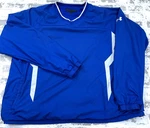 Under Armour Jacket Men Xl Blue White Pullover Windbreaker Windshirt Golf Neck. Fixed Price $19.91.