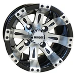 Wheel Machined W/black Center Cap, 10X7 ET-25 Golf Carts; TIR-RX160. Fixed Price $84.00.
