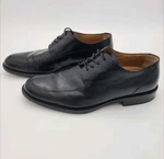 152661 MS50 Barton Men Shoe 11.5 Black Leather Lace Up By Johnston & Murphy. Fixed Price $39.95.