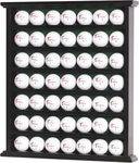 Gift 49-GOLF Ball Display Case Cabinet Rack, No Door Open Black Finish. Fixed Price $65.99.